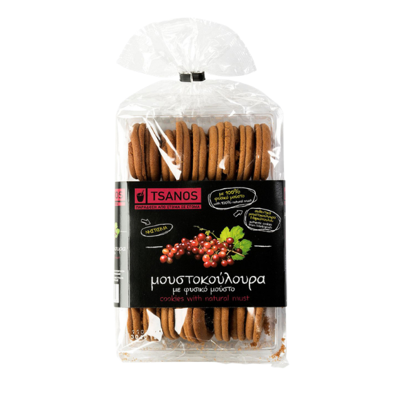 Moustoukoulouro (Traubenmostkekse) (300g) Tsanos von Tsanos bei Araxxon - Hochwertiges griechisches Produkt. Moustoukoulouro (Traubenmostkekse) (300g) Tsanos από Tsanos στο Araxxon - Αυθεντικό ελληνικό προϊόν.
