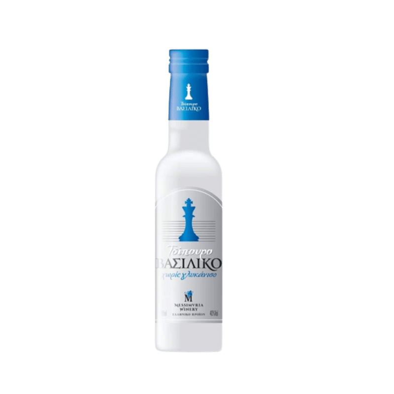 Tsipouro Vasiliko ohne Anis (200ml) von Mesimvria bei Araxxon - Hochwertiges griechisches Produkt. Tsipouro Vasiliko ohne Anis (200ml) από Mesimvria στο Araxxon - Αυθεντικό ελληνικό προϊόν.