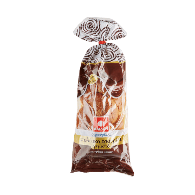 Tsoureki mit Kakaocreme (420g) Fedon von Fedon bei Araxxon - Hochwertiges griechisches Produkt. Tsoureki mit Kakaocreme (420g) Fedon από Fedon στο Araxxon - Αυθεντικό ελληνικό προϊόν.