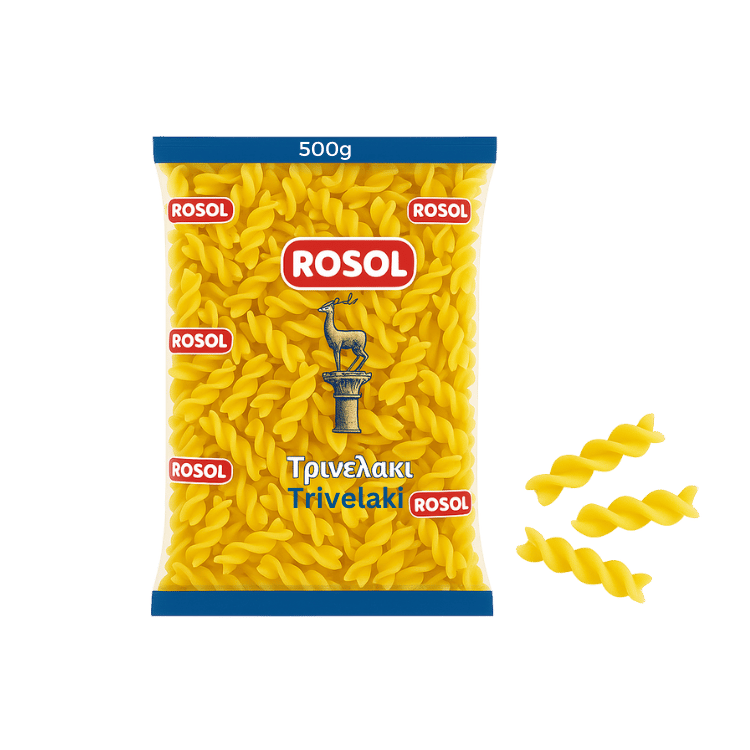 Twists-Nudeln (Triveli) (500g) Rosol von Rosol bei Araxxon  - Hochwertiges griechisches Produkt.   Twists-Nudeln (Triveli) (500g) Rosol από Rosol στο Araxxon  - Αυθεντικό ελληνικό προϊόν.