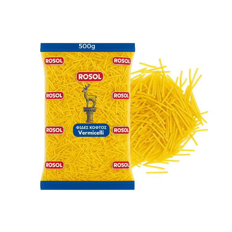 Vermicelli Nudeln (500g) Rosol von Rosol bei Araxxon - Hochwertiges griechisches Produkt. Vermicelli Nudeln (500g) Rosol από Rosol στο Araxxon - Αυθεντικό ελληνικό προϊόν.