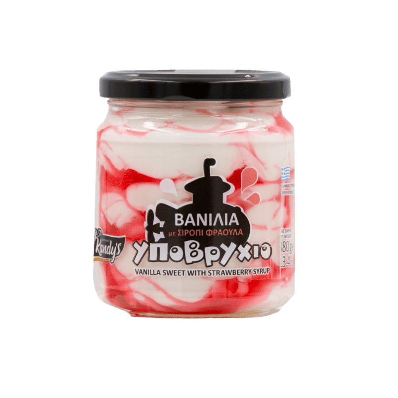 Ypovrichio mit Erdbeersirup (360g) Kandylas von Kandylas bei Araxxon - Hochwertiges griechisches Produkt. Ypovrichio mit Erdbeersirup (360g) Kandylas από Kandylas στο Araxxon - Αυθεντικό ελληνικό προϊόν.