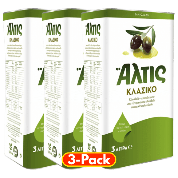 Altis Olivenöl Familienpack (3x3l) Klassik von Altis bei Araxxon  - Hochwertiges griechisches Produkt.   Altis Olivenöl Familienpack (3x3l) Klassik από Altis στο Araxxon  - Αυθεντικό ελληνικό προϊόν.  