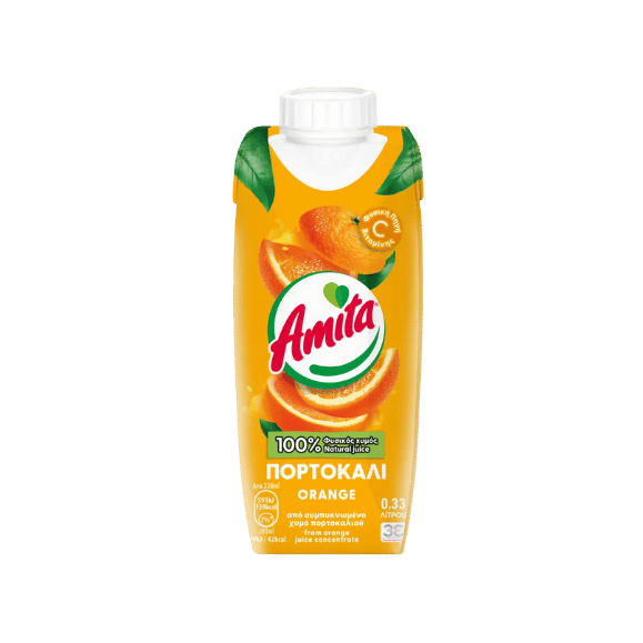 Amita Natürlicher Orangensaft (330ml) von Amita bei Araxxon  - Hochwertiges griechisches Produkt.   Amita Natürlicher Orangensaft (330ml) από Amita στο Araxxon  - Αυθεντικό ελληνικό προϊόν.  