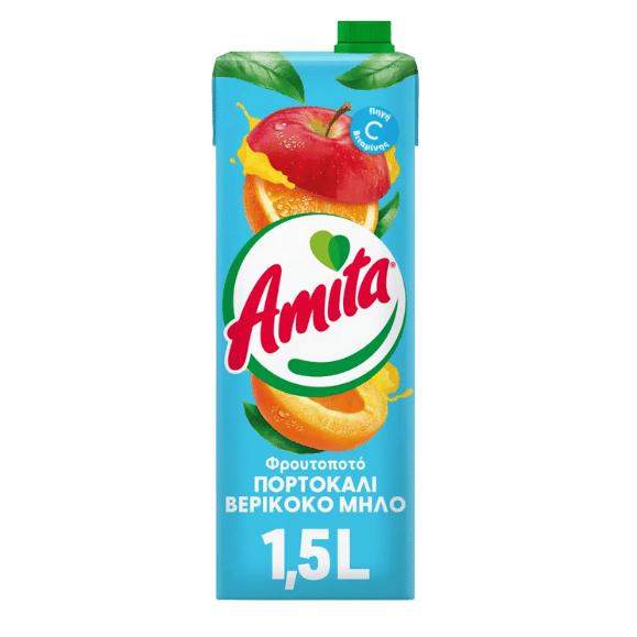 Amita Orangen - Apfel - Aprikosennektar (1,5l) - Araxxon