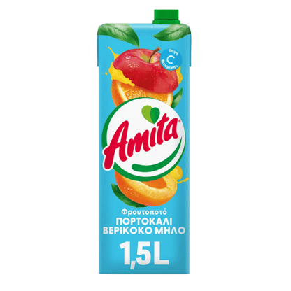 Amita Orangen - Apfel - Aprikosennektar (1,5l) - Araxxon