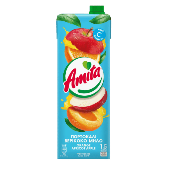 Amita Orangen - Apfel - Aprikosennektar (1,5l) - Araxxon