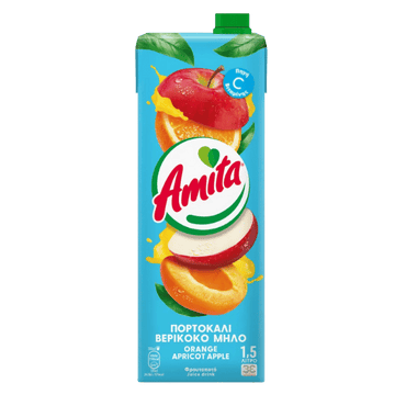 Amita Orangen - Apfel - Aprikosennektar (1,5l) - Araxxon