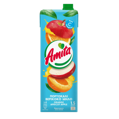 Amita Orangen - Apfel - Aprikosennektar (1,5l) - Araxxon