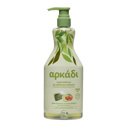 Flüssiger Geschirrspülmittel Bergamotte & Grapefruit (550ml) Arkadi von Arkadi bei Araxxon  - Hochwertiges griechisches Produkt.   Flüssiger Geschirrspülmittel Bergamotte & Grapefruit (550ml) Arkadi από Arkadi στο Araxxon  - Αυθεντικό ελληνικό προϊόν.  