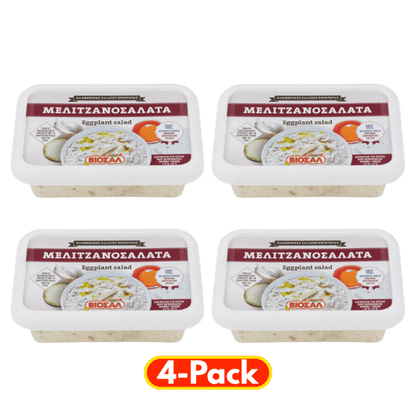 Auberginensalat Familienpackung (4x200g) Viosal von Viosal bei Araxxon  - Hochwertiges griechisches Produkt.   Auberginensalat Familienpackung (4x200g) Viosal από Viosal στο Araxxon  - Αυθεντικό ελληνικό προϊόν.  