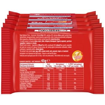 Cream Crackers Wheat (5x43g) Papadopoulou