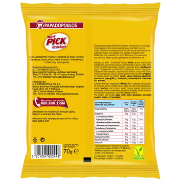Mini Pick Crackers Klassik Familienpackung (4x70g) Papadopoulos