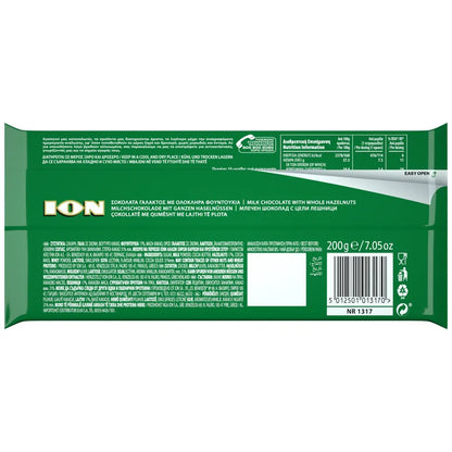 Haselnuss-Schokolade (200g) ION von ION bei Araxxon  - Hochwertiges griechisches Produkt.   Haselnuss-Schokolade (200g) ION από ION στο Araxxon  - Αυθεντικό ελληνικό προϊόν.  