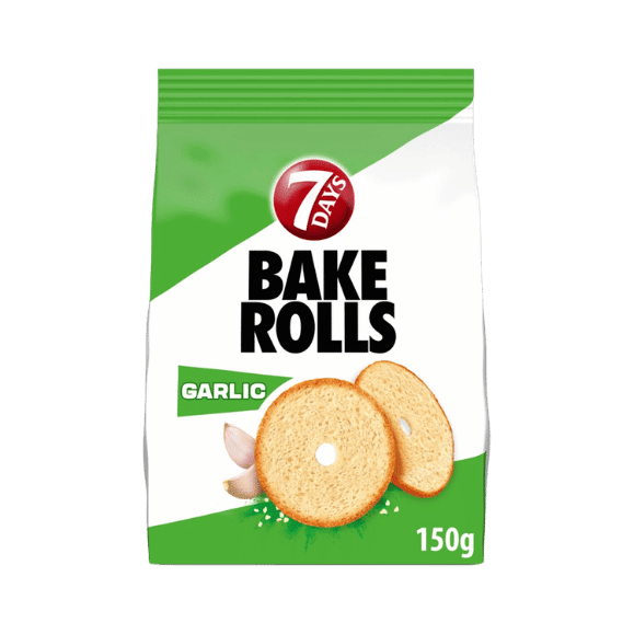 Bake Rolls Knoblauch (150g) 7 Days - Araxxon