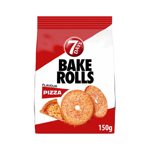 Bake Rolls Pizza (150g) 7 Days von 7 Days bei Araxxon  - Hochwertiges griechisches Produkt.   Bake Rolls Pizza (150g) 7 Days από 7 Days στο Araxxon  - Αυθεντικό ελληνικό προϊόν.  
