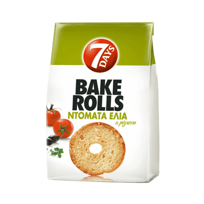 Bake Rolls Tomaten-Oliven (150g) 7 Days von 7 Days bei Araxxon  - Hochwertiges griechisches Produkt.   Bake Rolls Tomaten-Oliven (150g) 7 Days από 7 Days στο Araxxon  - Αυθεντικό ελληνικό προϊόν.  