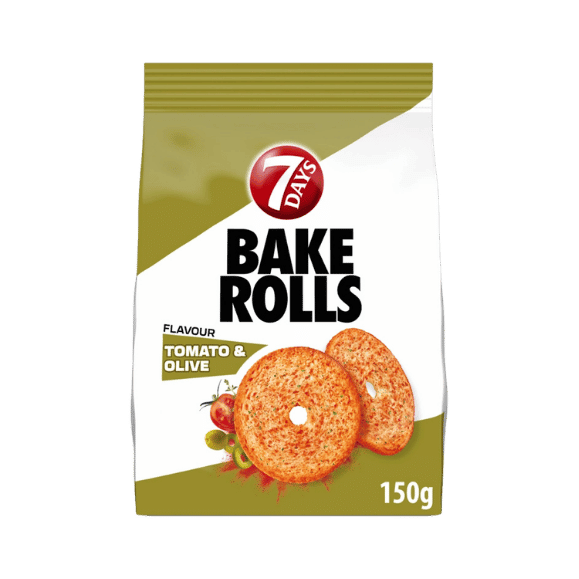 Bake Rolls Tomaten - Oliven (150g) 7 Days - Araxxon