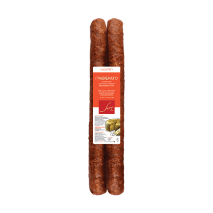 Bauernwurst mit Graviera (350g) Sary von Sary bei Araxxon  - Hochwertiges griechisches Produkt.   Bauernwurst mit Graviera (350g) Sary από Sary στο Araxxon  - Αυθεντικό ελληνικό προϊόν.  