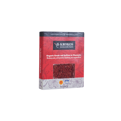 BIO Safran Kozani Stigmata (Safran Rot) (1g) Krokos von Krokos bei Araxxon  - Hochwertiges griechisches Produkt.   BIO Safran Kozani Stigmata (Safran Rot) (1g) Krokos από Krokos στο Araxxon  - Αυθεντικό ελληνικό προϊόν.  