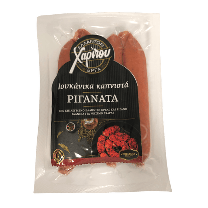 Charitou Loukanika Kapnista Riganata (270g) von Charitou bei Araxxon  - Hochwertiges griechisches Produkt.   Charitou Loukanika Kapnista Riganata (270g) από Charitou στο Araxxon  - Αυθεντικό ελληνικό προϊόν.  