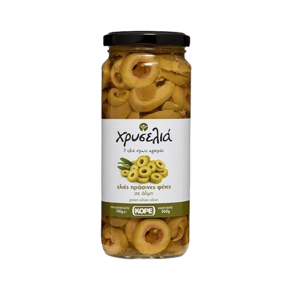 Chryselia grüne Olivenscheiben (180g) Kore - Araxxon