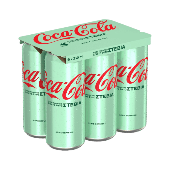Coca Cola mit Stevia Familienpackung (6x330ml) - Araxxon