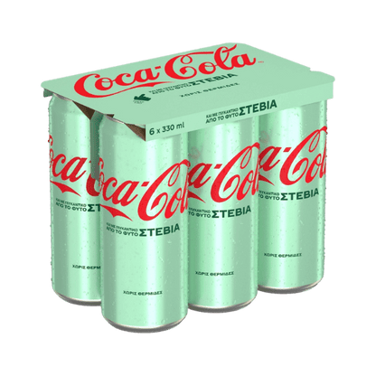 Coca Cola mit Stevia Familienpackung (6x330ml) - Araxxon