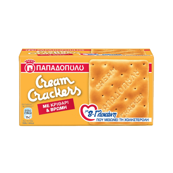 Cream Crackers Hafer & Gerste (185g) Papadopoulou - Araxxon