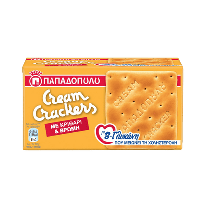 Cream Crackers Hafer & Gerste (185g) Papadopoulou - Araxxon