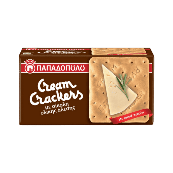 Cream Crackers Roggen (175g) Papadopoulou - Araxxon