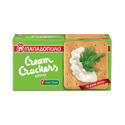 Cream Crackers Zuckerfrei (165g) Papadopoulou - Araxxon