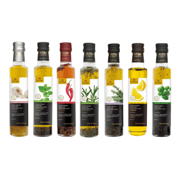 Critida Olivenöl Delicatessen Mix (7 Flasche) - Araxxon