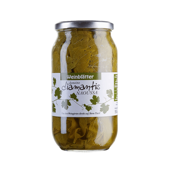 Weinblätter in Lake (400g) Ktima Diamanti von Zanae bei Araxxon  - Hochwertiges griechisches Produkt.   Weinblätter in Lake (400g) Ktima Diamanti από Zanae στο Araxxon  - Αυθεντικό ελληνικό προϊόν.  