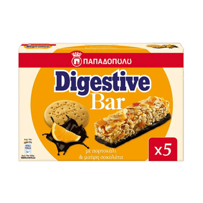 Digestive Bar mit Schokolade & Orange (5x28g) Papadopoulou - Araxxon