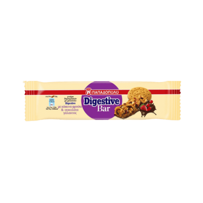 Digestive Bar mit Schokolade & Rote Früchte (28g) Papadopoulou - Araxxon