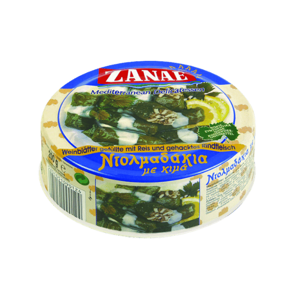 Dolmadakia (Weinblätter) mit Reis & Rindfleisch (200g) Zanae - Araxxon