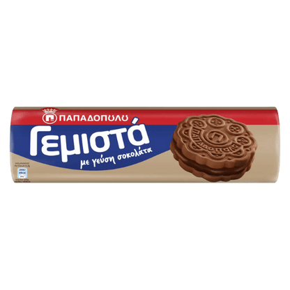 Doppelkekse Schockoladencreme (200g) Papadopoulou von Papadopoulos bei Araxxon  - Hochwertiges griechisches Produkt.   Doppelkekse Schockoladencreme (200g) Papadopoulou από Papadopoulos στο Araxxon  - Αυθεντικό ελληνικό προϊόν.  