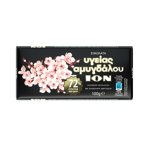 Dunkle Schokolade mit Mandeln (100g) ION - Araxxon