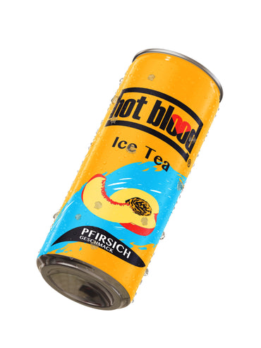 Eistee Pfirsich (330ml) Hot Blood von Hot Blood bei Araxxon  - Hochwertiges griechisches Produkt.   Eistee Pfirsich (330ml) Hot Blood από Hot Blood στο Araxxon  - Αυθεντικό ελληνικό προϊόν.  
