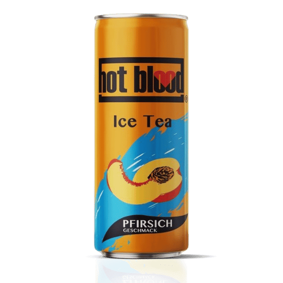 Eistee Pfirsich (330ml) Hot Blood von Hot Blood bei Araxxon  - Hochwertiges griechisches Produkt.   Eistee Pfirsich (330ml) Hot Blood από Hot Blood στο Araxxon  - Αυθεντικό ελληνικό προϊόν.  