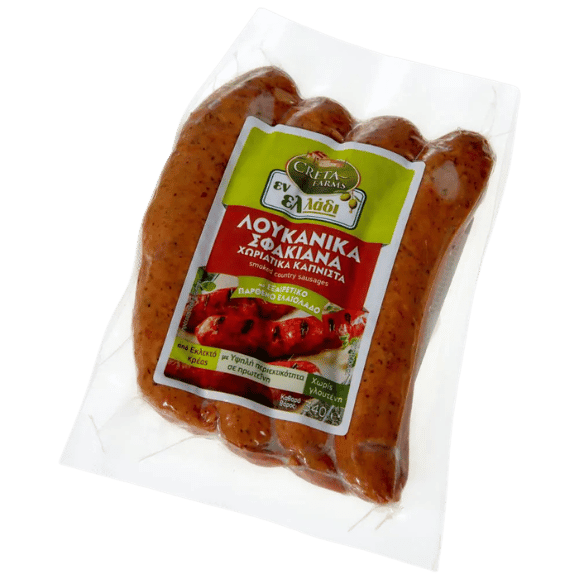 En Elladi Loukánika Sfakianá (Landwurst) (340g) Creta Farms - Araxxon