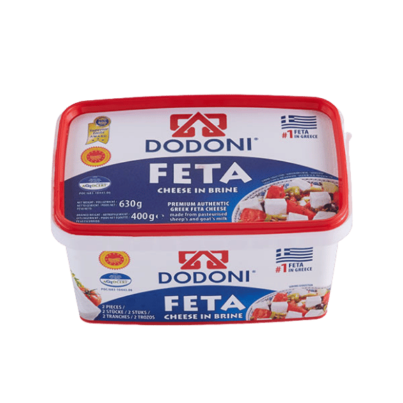 Feta in Lake (400g) Dodoni von Dodoni bei Araxxon  - Hochwertiges griechisches Produkt.   Feta in Lake (400g) Dodoni από Dodoni στο Araxxon  - Αυθεντικό ελληνικό προϊόν.  