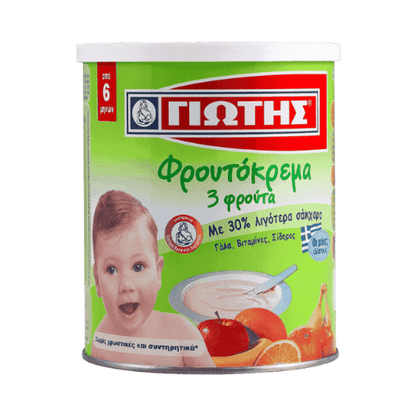 Fruchtcreme für Babys 3 Früchte (300g) Jotis - Araxxon