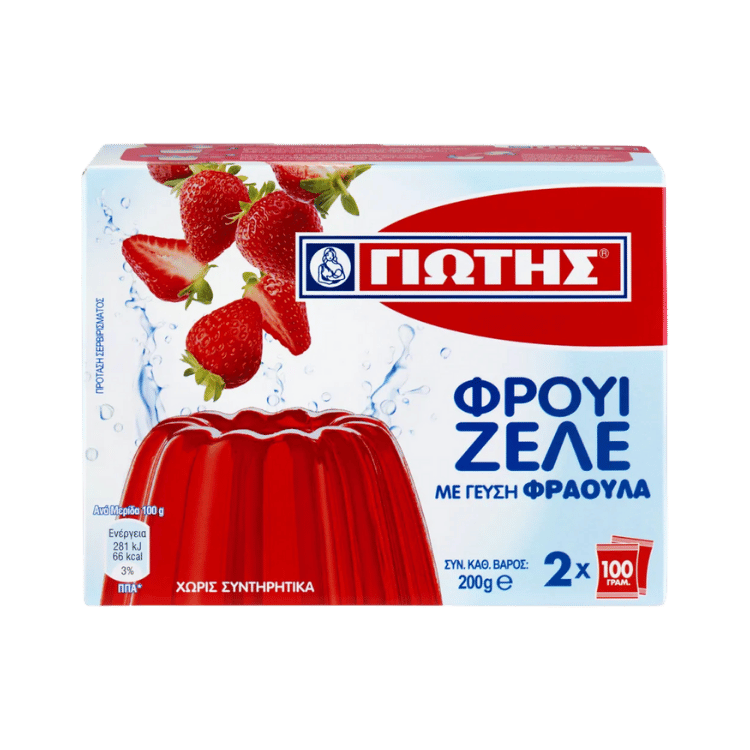 Fruchtgelee Erdbeere (200g) Jotis von Jotis bei Araxxon  - Hochwertiges griechisches Produkt.   Fruchtgelee Erdbeere (200g) Jotis από Jotis στο Araxxon  - Αυθεντικό ελληνικό προϊόν.  