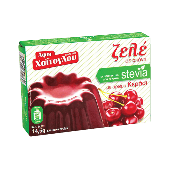 Fruchtgelee Kirsche mit Stevia (14,5g) Haitoglou - Araxxon