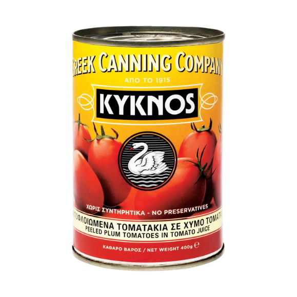 Ganze geschälte Tomaten (400g) Kyknos - Araxxon