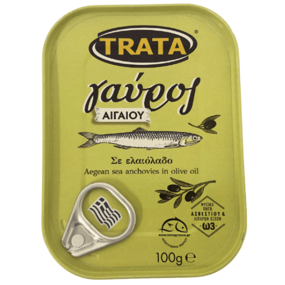 Gavros Sardellen in Olivenöl (100g) Trata - Araxxon
