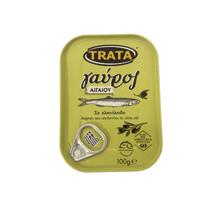 Gavros Sardellen in Olivenöl (100g) Trata - Araxxon