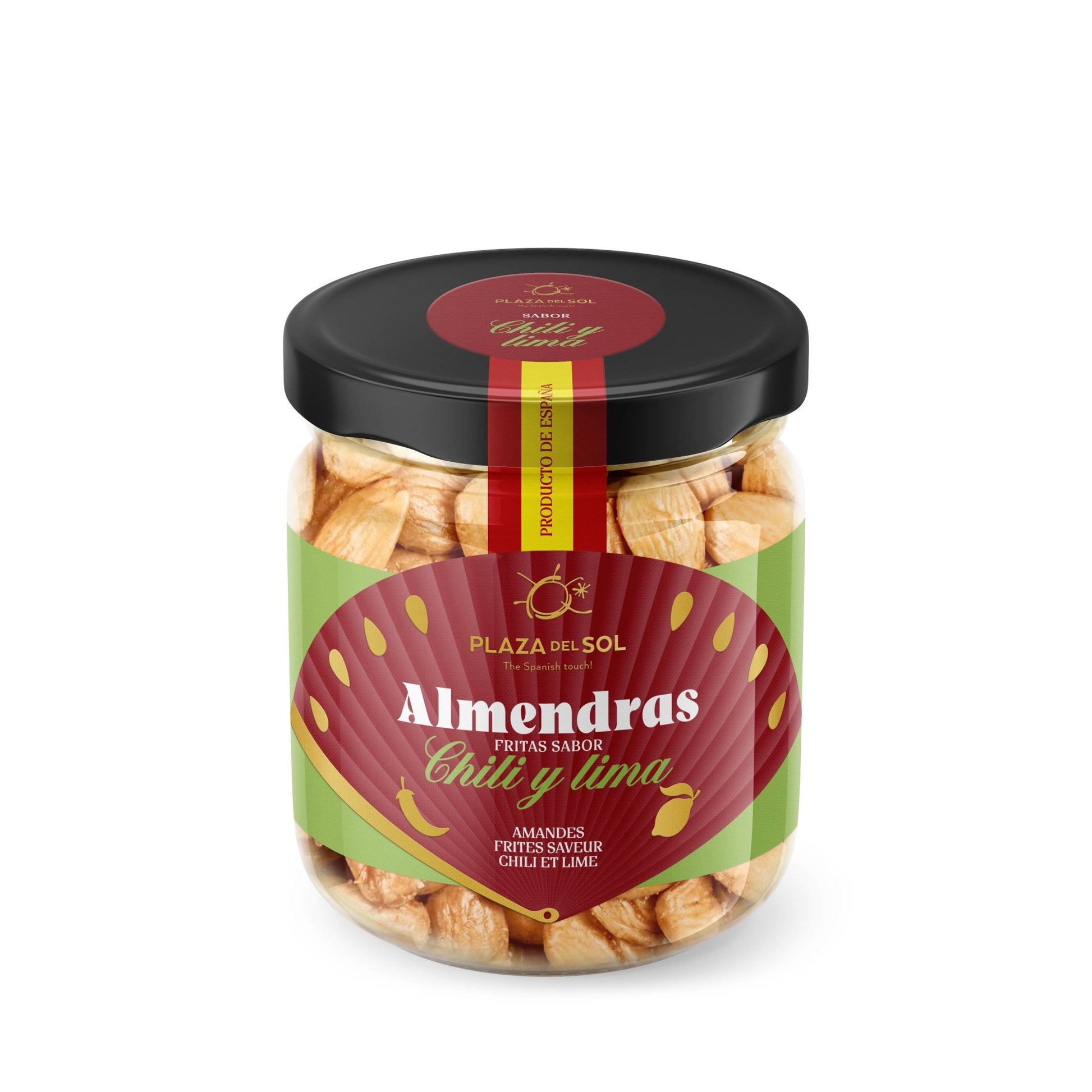 Gebratene Mandeln mit Chili & Limette (110g) Plaza del Sol - Araxxon